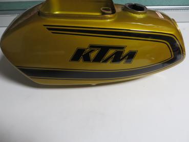 Preview: KTM Comet Grand Prix 50 RS Tank Benzintank Gold Original NOS