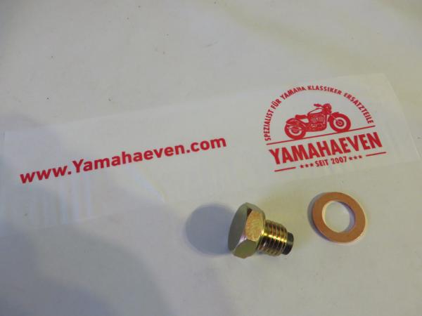 Yamaha Ölablassschraube Chappy LB50 LB80 Bop LB3-M LB3-80 DT50M RD50M TY50M Ölablaßschraube magnetisch