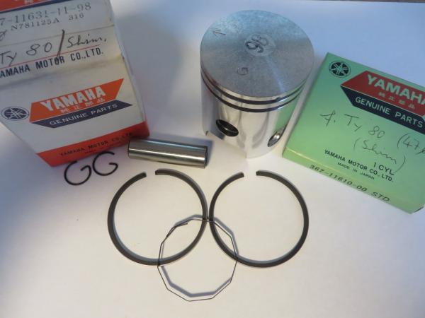 Yamaha Kolbensatz Bop LB3-80 Chappy LB80 TY80 GT80 piston kit 367-11630-51 NOS